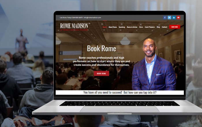 P.R. Inc redesigned Rome Madison's website